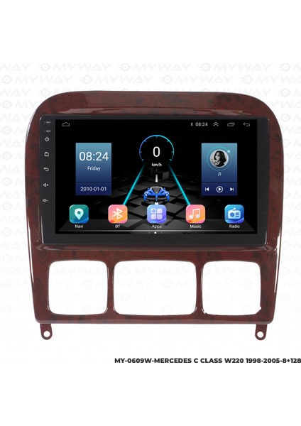 Mercedes S Class W220 Android Multimedya Carplay Navigasyon Ekran - 8gb RAM+128 GB HDD - Myway indirimleri