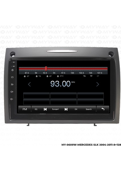 Mercedes Slk Android Multimedya Carplay Navigasyon Ekran - 8gb RAM+128 GB HDD - Myway