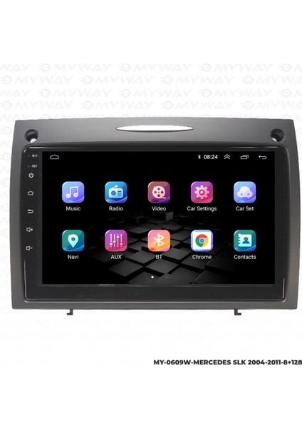 Mercedes Slk Android Multimedya Carplay Navigasyon Ekran - 8gb RAM+128 GB HDD - Myway indirimleri