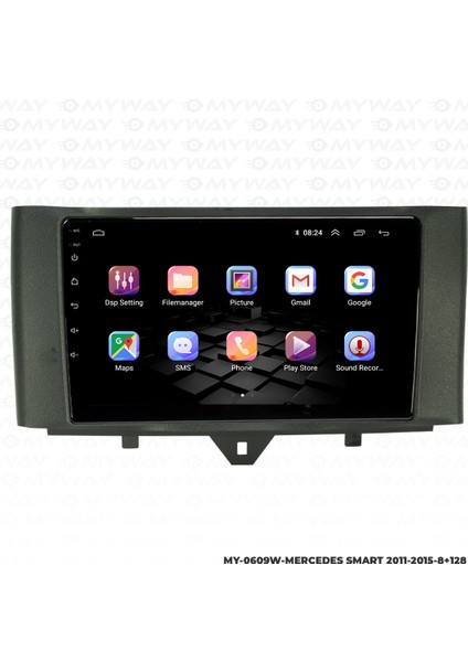 Mercedes Smart Android Multimedya Carplay Navigasyon Ekran - 8gb RAM+128 GB HDD - Myway modelleri