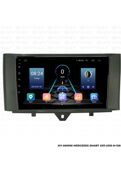 Mercedes Smart Android Multimedya Carplay Navigasyon Ekran - 8gb RAM+128 GB HDD - Myway fırsatları
