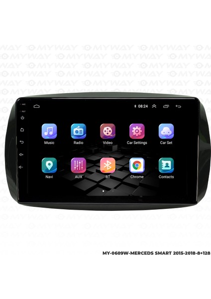 Mercedes Smart Android Multimedya Carplay Navigasyon Ekran - 8gb RAM+128 GB HDD - Myway modelleri