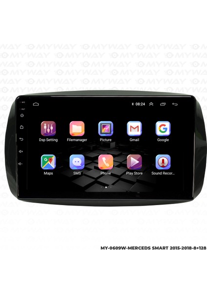 Mercedes Smart Android Multimedya Carplay Navigasyon Ekran - 8gb RAM+128 GB HDD - Myway indirimleri