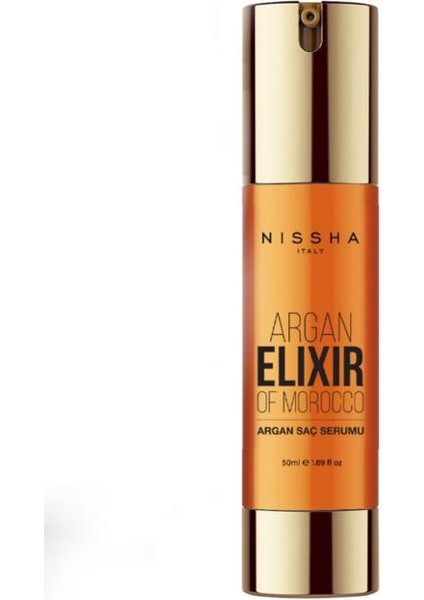 Nıssha Italy Argan Elıxır. Isıya Karşı Korumalı , Elektriklenme Karşıtı Argan Yağı