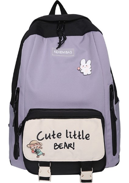 Kolej Tarzı Sırt Çantası Okul Çantası Seyahat Günlük Moda - Siyah (Yurt Dışından)