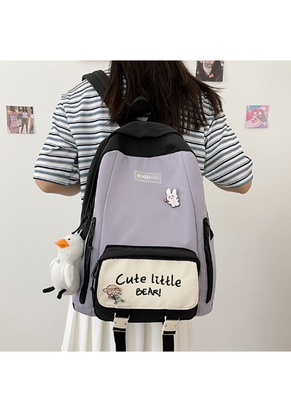 Kolej Tarzı Sırt Çantası Okul Çantası Seyahat Günlük Moda - Siyah (Yurt Dışından) modelleri