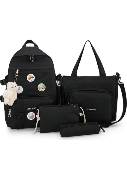 Tuvalin Kore Versiyonu Dört Parça Okul Çantası (Yurt Dışından)