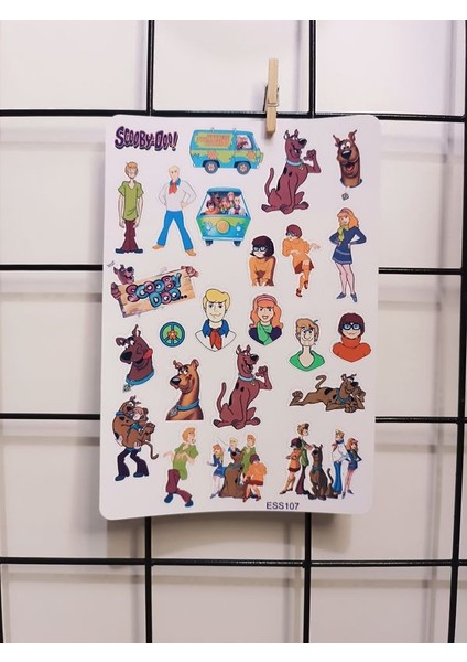 EyER Shoping Scooby Doo ve Arkadaşları Sticker Etiket