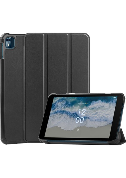 Nokia T10 Flip Folio Ultra İnce Pu-Deri Sert Kapak Tablet Kılıfı (Yurt Dışından)