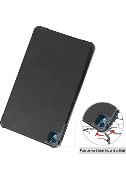 Nokia T10 Flip Folio Ultra İnce Pu-Deri Sert Kapak Tablet Kılıfı (Yurt Dışından)