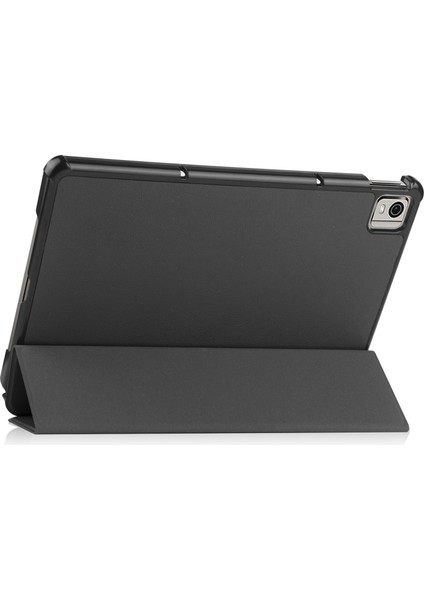 Nokia T21 Flip Folio Ultra İnce Pu-Deri Sert Kapak Tablet Kılıfı (Yurt Dışından)