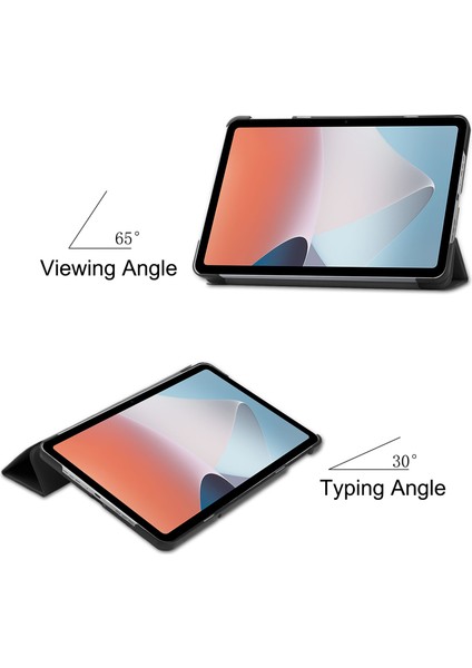 Oppo Pad Air Flip Folio Ultra İnce Pu-Deri Sert Kapak Tablet Kılıfı (Yurt Dışından)