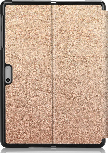 Surface Go 3 - Go 2 - Go Flip Folio Ultra İnce Pu-Deri Sert Kapak Tablet Kılıfı (Yurt Dışından)