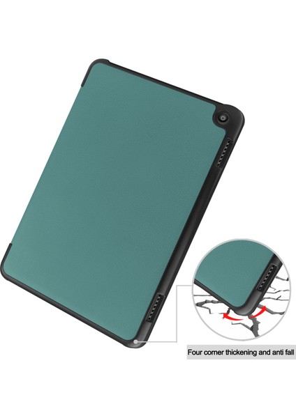 All-New Fire Hd8 - Hd8 Plus 2022 Flip Folio Ultra İnce Pu-Deri Sert Kapak Tablet Kılıfı (Yurt Dışından)