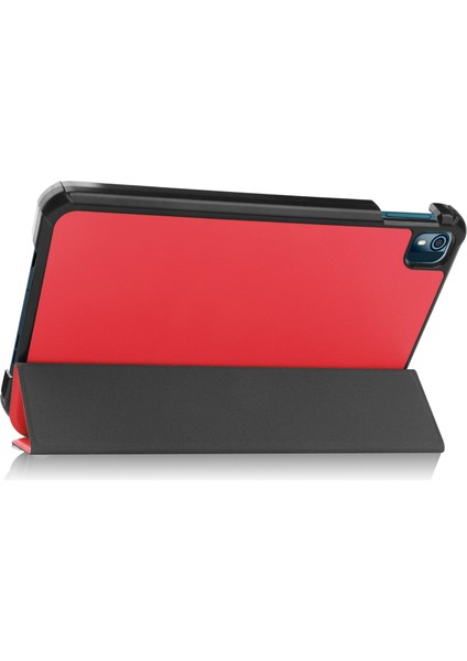 Nokia T10 Flip Folio Ultra İnce Pu-Deri Sert Kapak Tablet Kılıfı (Yurt Dışından)