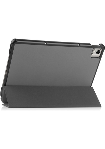 Nokia T21 Flip Folio Ultra İnce Pu-Deri Sert Kapak Tablet Kılıfı (Yurt Dışından)