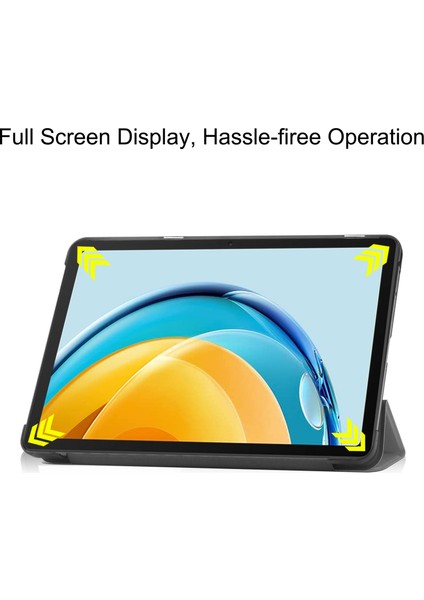 Huawei Matepad Se 10.4'' Flip Folio Ultra İnce Pu-Deri Sert Kapak Tablet Kılıfı (Yurt Dışından)