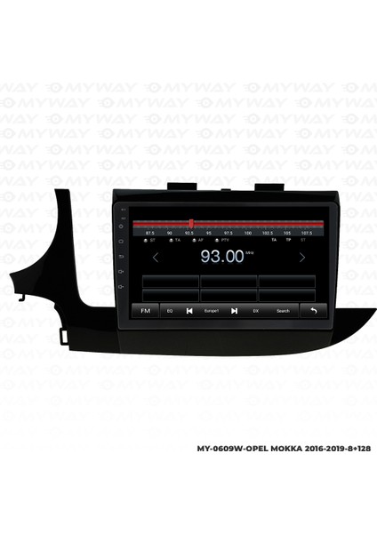 Opel Mokka Android Multimedya Carplay Navigasyon Ekran - 8gb RAM+128 GB HDD - Myway