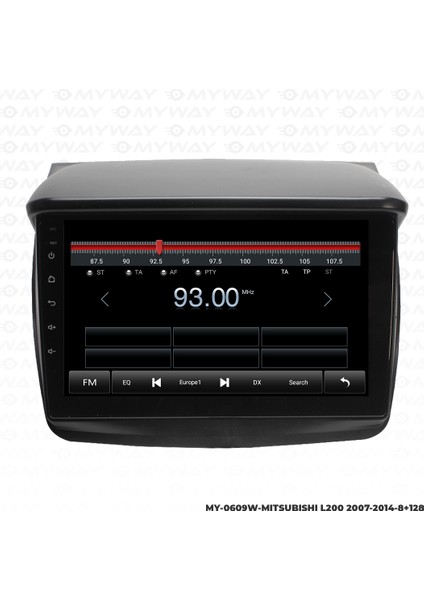 Mitsubishi L200 Android Multimedya Carplay Navigasyon Ekran - 8gb RAM+128 GB HDD - Myway fiyatları