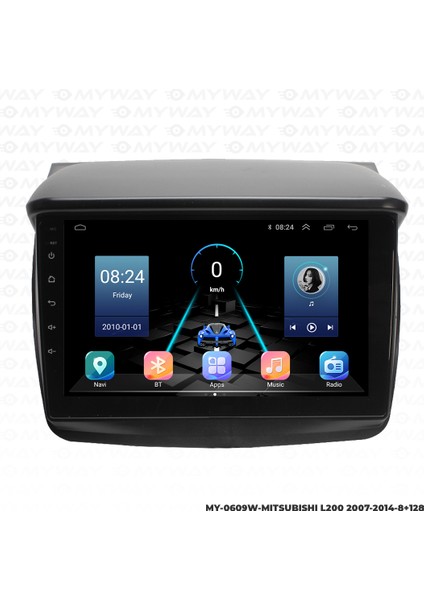 Mitsubishi L200 Android Multimedya Carplay Navigasyon Ekran - 8gb RAM+128 GB HDD - Myway fırsatları