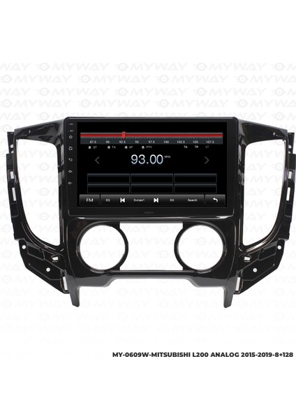 Mitsubishi L200 Android Multimedya Carplay Navigasyon Ekran - 8gb RAM+128 GB HDD - Myway fiyatları