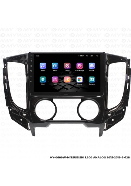 Mitsubishi L200 Android Multimedya Carplay Navigasyon Ekran - 8gb RAM+128 GB HDD - Myway fırsatları