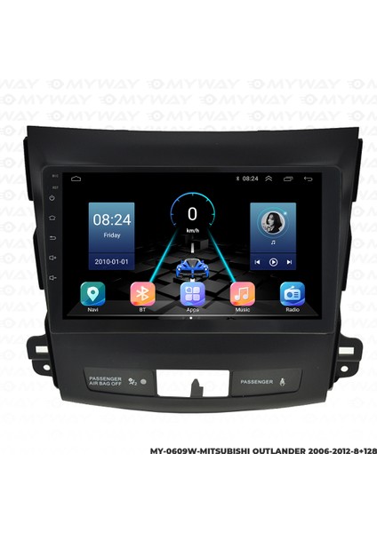 Mitsubishi Outlander Android Multimedya Carplay Navigasyon Ekran - 8gb RAM+128 GB HDD - Myway modelleri