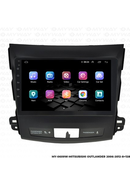 Mitsubishi Outlander Android Multimedya Carplay Navigasyon Ekran - 8gb RAM+128 GB HDD - Myway fırsatları