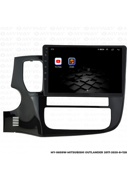 Mitsubishi Outlander Android Multimedya Carplay Navigasyon Ekran - 8gb RAM+128 GB HDD - Myway modelleri