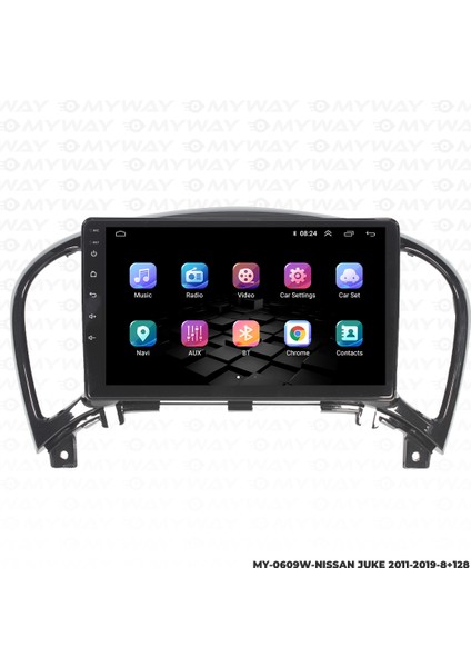 Nissan Juke Android Multimedya Carplay Navigasyon Ekran - 8gb RAM+128 GB HDD - Myway indirimleri