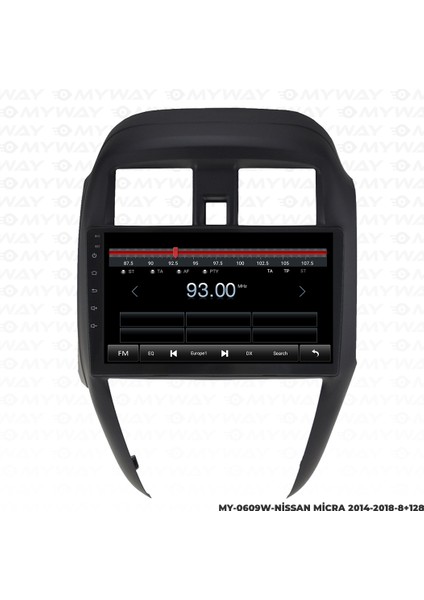 Nissan Micra Android Multimedya Carplay Navigasyon Ekran - 8gb RAM+128 GB HDD - Myway fiyatları
