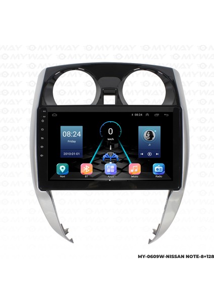 Nissan Note Android Multimedya Carplay Navigasyon Ekran - 8gb RAM+128 GB HDD - Myway