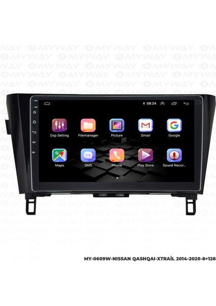Nissan Qashqai Android Multimedya Carplay Navigasyon Ekran - 8gb RAM+128 GB HDD - Myway fiyatları