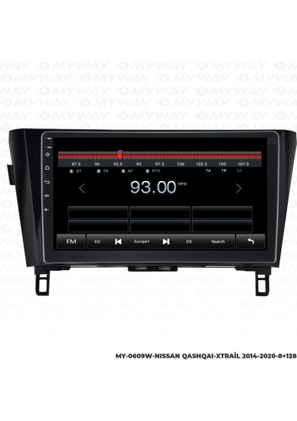 Nissan X-Trail Android Multimedya Carplay Navigasyon Ekran - 8gb RAM+128 GB HDD - Myway