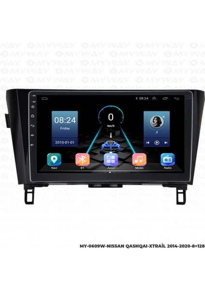 Nissan X-Trail Android Multimedya Carplay Navigasyon Ekran - 8gb RAM+128 GB HDD - Myway