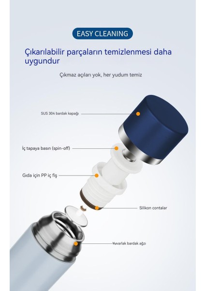 Bardak Kapaklı Termos ile Erkekler ve Kadınlar Için Öğrenciler (Yurt Dışından)
