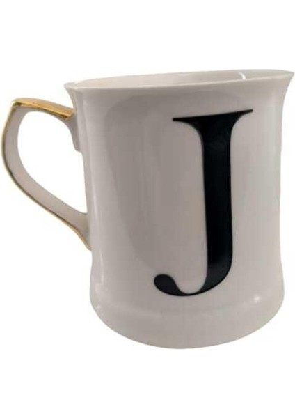 Qutlet Porselen Harfli Kupa (J)