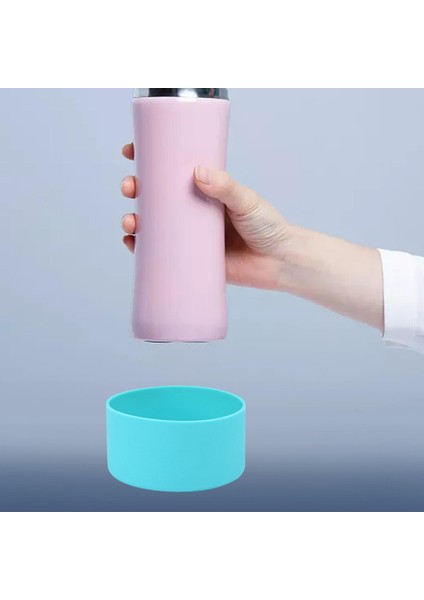 Su Şişeleri Alt Kapak Koruyucu Silikon Bot Önleyici Kayma Aksesuarları Mavi (Yurt Dışından) fırsatları