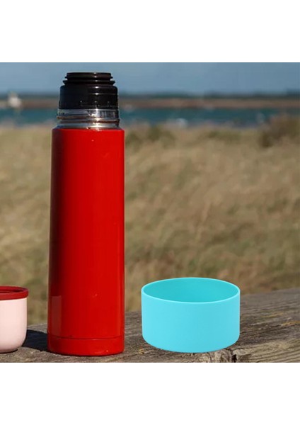 Su Şişeleri Alt Kapak Koruyucu Silikon Bot Önleyici Kayma Aksesuarları Mavi (Yurt Dışından) indirimleri