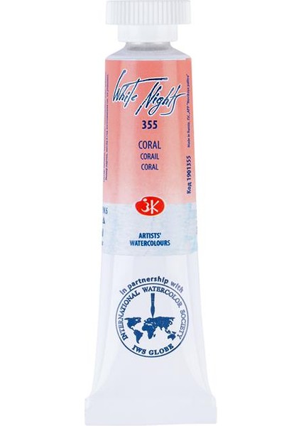 Tüp Suluboya 10ML N:355 Coral