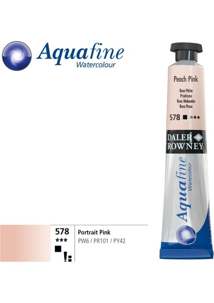 Aquafine Tüp Sulu Boya 8ml 578 Portrait Pink