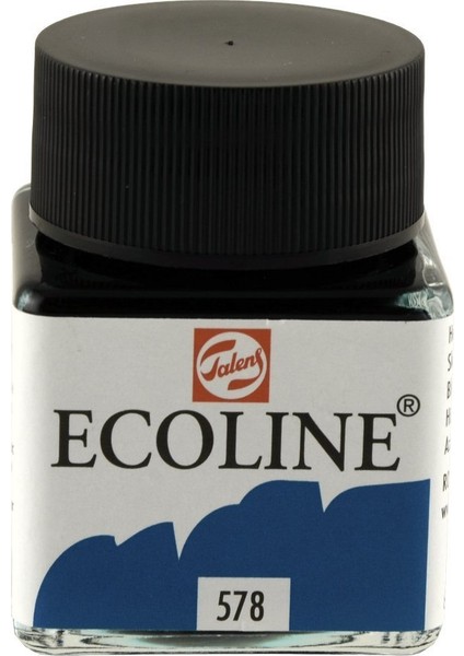 Ecoline Sıvı Suluboya 30ML 578 Sky Blue Cyan