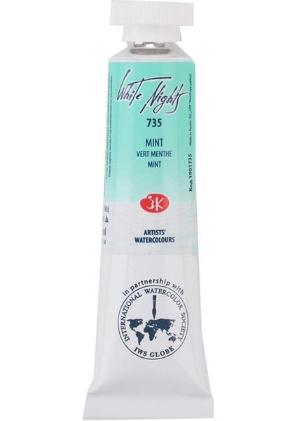 Tüp Suluboya 10ML N:735 Mint