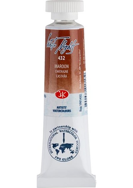 Tüp Suluboya 10ML N:432 Maroon