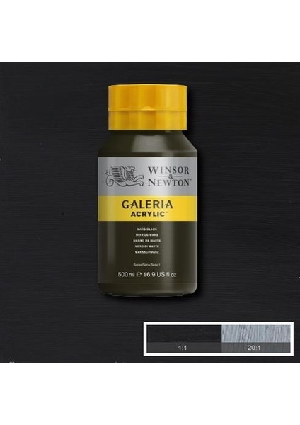 Galeria Akrilik Boya 500ML. 386 Mars Black