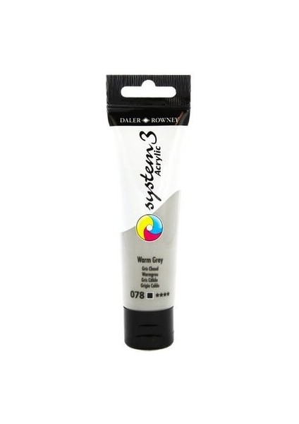 System 3 Akrilik Boya 150ML 078 Warm Grey
