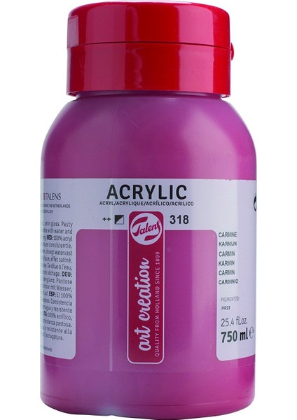 Akrilik Boya 750ML 318 Carmine