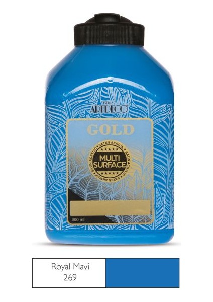 Gold Multi Surface Akrilik Boya 500 Ml. 269 Royal Mavi