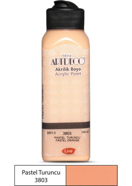 Akrilik Boya 140 Ml. 3803 Pastel Turuncu