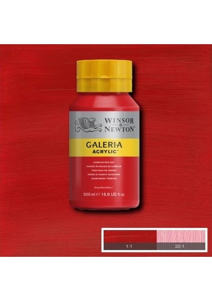 Galeria Akrilik Boya 500ML. 095 Cadmium Red Hue